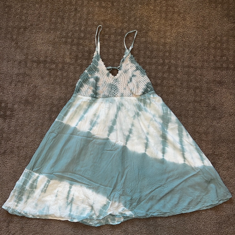 Blue Tie-Dye Sundress